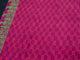 Fuchsia Pan Block Butta Print Chanderi Unstitched Salwar Kurta Set Material