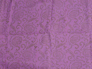 Pink Applique Work Block Butti Print Unstitched Salwar Suit Material