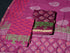 Fuchsia Pan Block Butta Print Chanderi Unstitched Salwar Kurta Set Material
