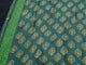 Dark Green Pan Block Butta Print Chanderi Unstitched Suit Set Material