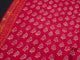 Red Napthol Block Butti Print Chanderi Unstitched Salwar Kurta Set Material