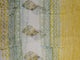 Applique Work White Yellow Block Butta Unstitched Salwar Suit Set