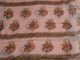 Applique Work Peach Block Butta Unstitched Suit Set