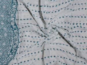 Rama & White Block Print Cotton Suit Material