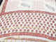 Beige & Orange Floral Block Butti Print Chanderi Salwar Suit Set Material
