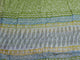 Appilque Work White & Green Block Butta Salwar Suit Material