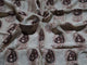 Cream Chanderi Pasely Block Print Suit Material