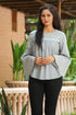 Grey Bell Sleeves Top