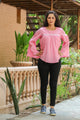 Baby Pink Bell Sleeves Top