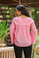 Baby Pink Bell Sleeves Top