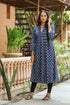 Indigo A-line Kurti