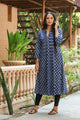Indigo A-line Kurti