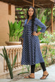 Indigo A-line Kurti