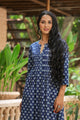 Indigo A-line Kurti