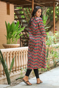 Multi Color Discharge Print Kurti