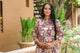 Blue Kalamkari Print A-line Kurti