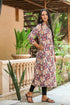 Blue Kalamkari Print A-line Kurti
