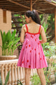 Pink Polka Dot Short Dress