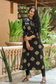Black Golden Printed Kurti