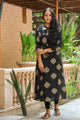 Black Golden Printed Kurti