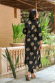 Black Golden Printed Kurti
