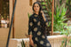 Black Golden Printed Kurti