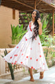 White Polka Dot Anghrakha Dress