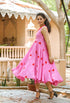 Pink Polka Dot Anghrakha Dress