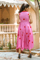 Pink Polka Dot Anghrakha Dress