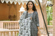 Black & white Sanganeri Print Suit Set
