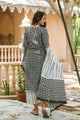 Black & White Square Neck Suit Set