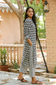 Black & White Triangle Block Print Suit Set