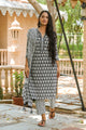 Black & White Triangle Block Print Suit Set