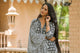 Black & White Triangle Block Print Suit Set