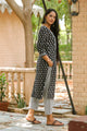 Black & White Butti Print Suit set