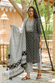 Black & White Butti Print Suit set