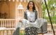 Black & White Jaal Block Print Suit Set