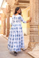 Indigo Butta Print Dress