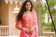 Coral Block Print Gota Work Suit Set