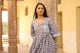 Grey Block Butti Print Short Dress