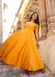 Mustard Golden Butta Print Dress