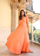 Peach Golden Butti Dress