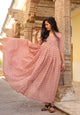 Red Sanganeri Block Butti Print Dress