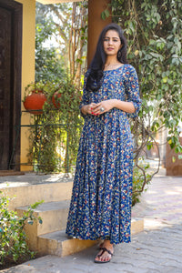 Blue Kalamkari Dress