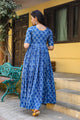 Indigo Potali Button Dress