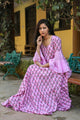 Baby Pink Block Butti Print Dress