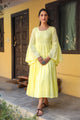 Yellow Solid Printex Tyre Dress