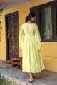 Yellow Solid Printex Tyre Dress