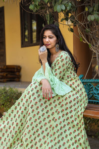 Pista Block Butti Print Dress