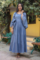Grey Solid Printex Tyre Dress